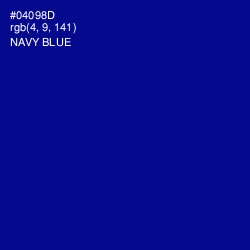 #04098D - Navy Blue Color Image
